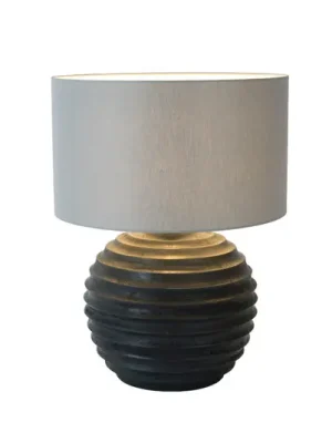 Nejprodávanější Stolní lampa GIOACCHINO, černá/šedá, výška 50 cm, dřevo/chintz