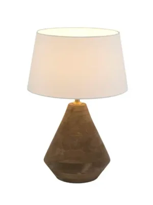 Stolní lampa CAPANNE, přírodní/écru, výška 37 cm, mangové dřevo, E27 Expresní Doručení