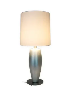 Stolní lampa OMEGA SOTTILE, stříbrná/bílá, výška 80 cm, keramika, E27 Cenová Bomba