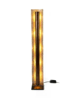 LED stojací lampa UTOPISTICO, zlatá, výška 174 cm, kov Rychlé Dodání