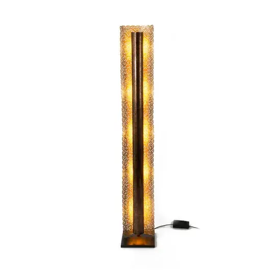 LED stojací lampa UTOPISTICO, zlatá, výška 174 cm, kov Rychlé Dodání