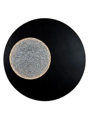 LED nástěnné světlo LUNA GIGANTE XL, černá/stříbrná, Ø 100 cm, stmívatelné Výhodná Nabídka