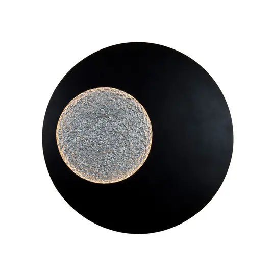 LED nástěnné světlo LUNA GIGANTE XL, černá/stříbrná, Ø 100 cm, stmívatelné Výhodná Nabídka