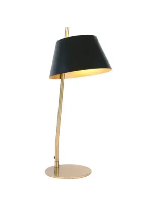 Stolní lampa ADEA, černá/zlatá, výška 61 cm, kov, E27 Výhodná Nabídka