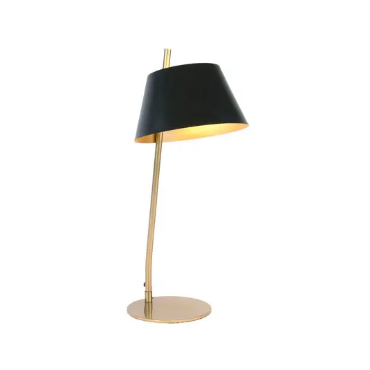 Stolní lampa ADEA, černá/zlatá, výška 61 cm, kov, E27 Výhodná Nabídka