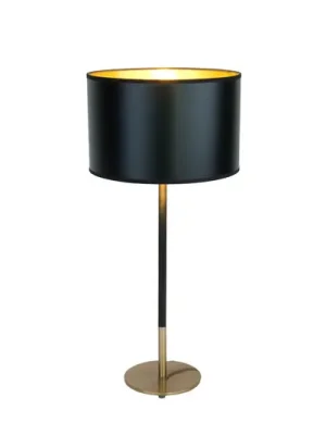 Stolní lampa ENZIO, černá/zlatá, výška 59 cm, kov/plast Koupit Online