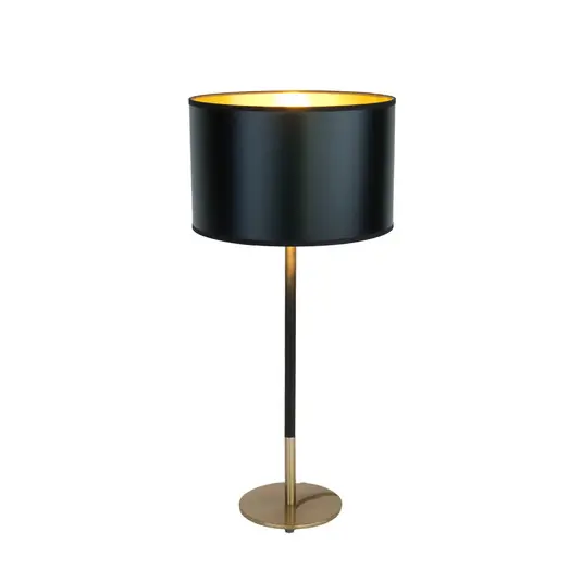 Stolní lampa ENZIO, černá/zlatá, výška 59 cm, kov/plast Koupit Online