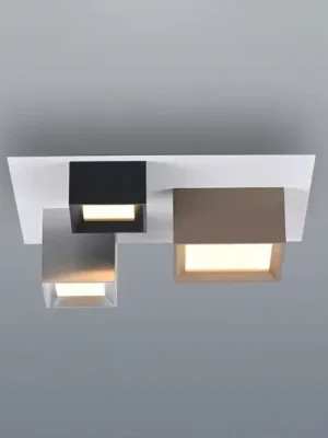 Finální Výprodej LED stropní svítidlo PURE Manhatten, vícebarevné, 3 žárovky, CCT