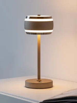 Akumulátorová stolní lampa PURE Falling Rings, bronzová/DARK chrom, CCT Objednat Nyní