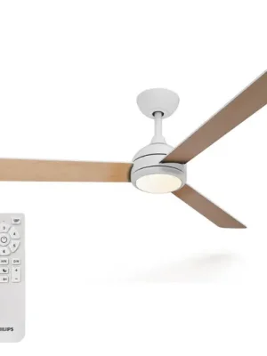 Stropní ventilátor Philips LED Civx, bílý/hnědý, DC, tichý Tovární Cena