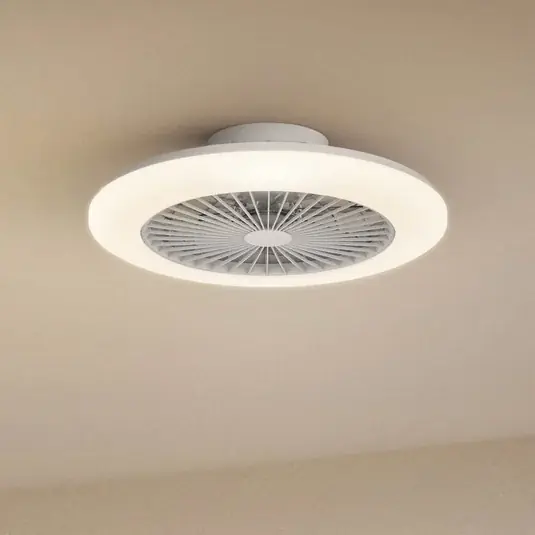 Stropní ventilátor Philips Amigo s LED osvětlením, lesklá bílá, 58 cm, CCT Poslední Šance