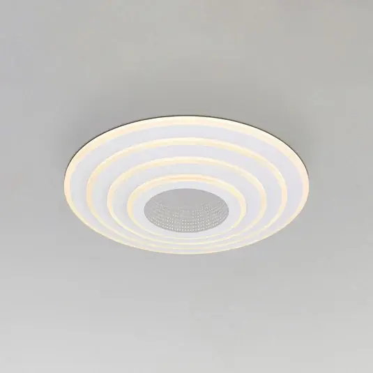 Časově Omezené Chytré LED stropní svítidlo Jocelyn, bílé, CCT, dálkové ovládání