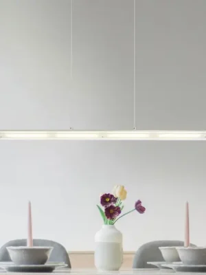LED závěsné světlo Novak, čiré/nikl, 88 cm, CCT, stmívatelné Must-Have