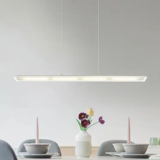 LED závěsné světlo Novak, čiré/nikl, 88 cm, CCT, stmívatelné Must-Have