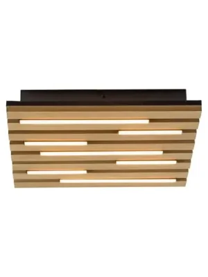 Must-Have LED stropní svítidlo Akustik, 30 x 30 cm, přírodní dřevo, kov