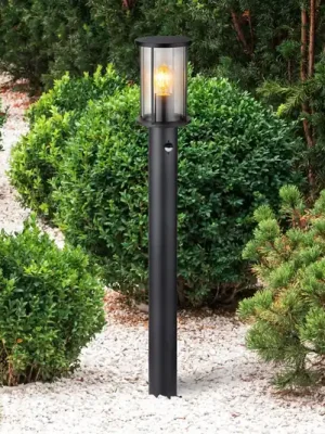 Osvětlení cesty Gracey, černé, se senzorem, 100 cm, IP54, E27 Odeslání Ihned