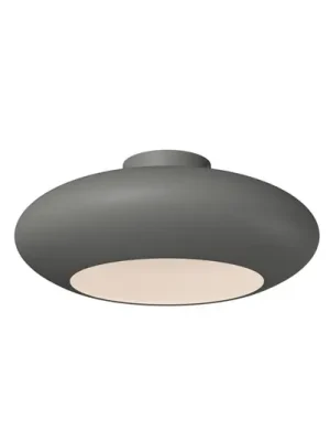 Oblíbený LED stropní svítidlo Aros, tmavě šedé, Ø 40 cm, kov, 3 000 K