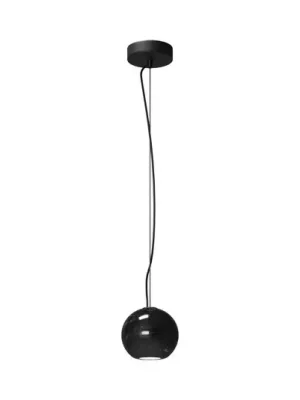 Závěsné světlo BASIC TEXTURE, černé, Ø 12 cm, mramor, GU10 Poslední Šance