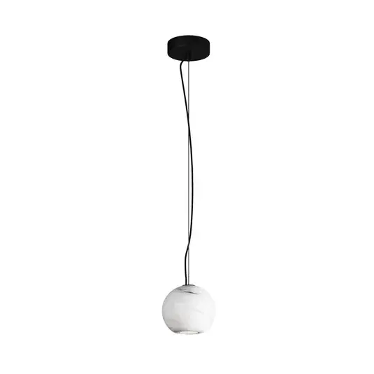Objednat Nyní Závěsné světlo BASIC TEXTURE, bílé, Ø 12 cm, mramor, GU10
