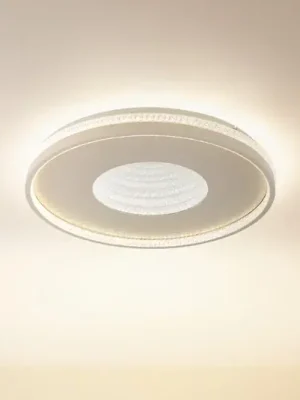 LED stropní svítidlo Shirley, písková barva, Ø 51 cm, CCT, stmívatelné Levný