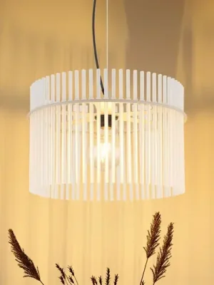 Cenová Bomba Závěsné světlo Gorley, bílé/pískové, sklo, Ø 40 cm, E27