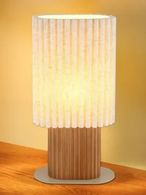 Přímo Od Výrobce Stolní lampa Jannie, přírodní/hnědá/písková, plátno, 45 cm, E27