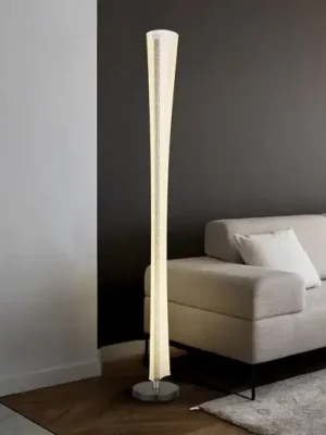 Víkendová Akce LED stojací lampa Malinda, čirá/antracitová, výška 155 cm, CCT