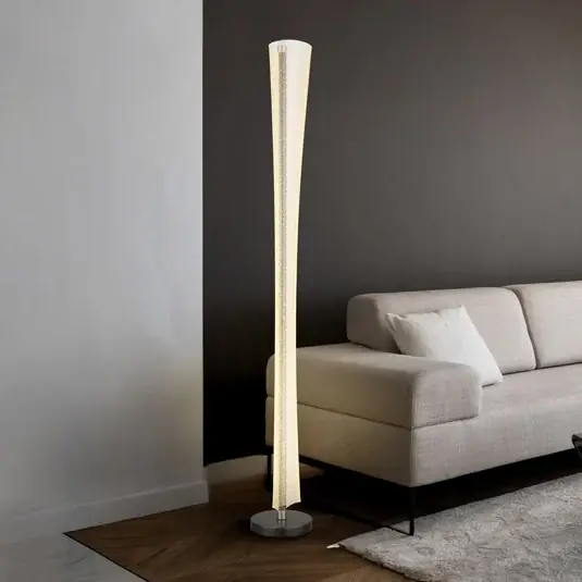 Víkendová Akce LED stojací lampa Malinda, čirá/antracitová, výška 155 cm, CCT