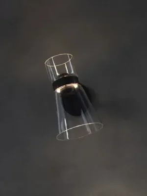 Nástěnné světlo LED Flos Nocturne Cone, černé, sklo, stmívatelné Levný