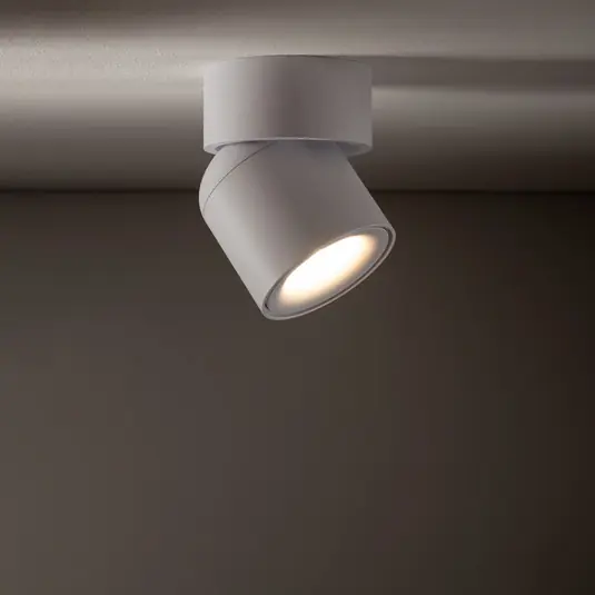 Must-Have Stropní bodové osvětlení Oscar, bílé, hliník, výška 13,5 cm, GU10