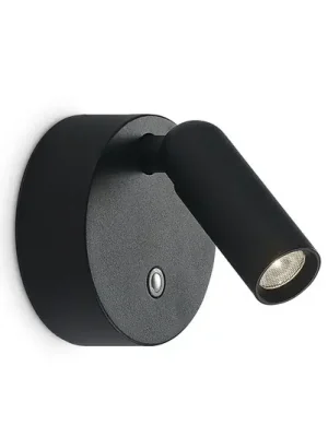 Omezená Nabídka Akumulátorové bodové svítidlo IDEAL LUX Bean, černé, šířka 8 cm