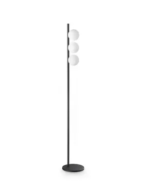 Objednat Nyní Stojací lampa IDEAL LUX Binomio, černá, 160 cm, kovová, 3ramenná