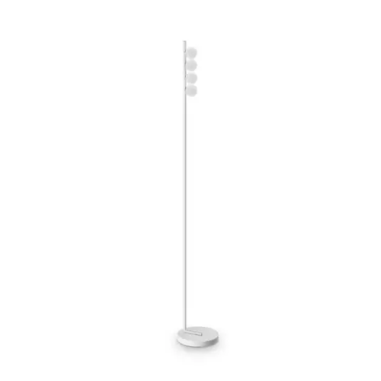 LED stojací lampa IDEAL LUX Binomio, bílá, 155 cm, kovová, 4ramenná Expresní Doručení
