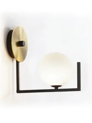 Nástěnné světlo IDEAL LUX Birds, černá/mosaz, výška 25 cm, kov Kup Teď