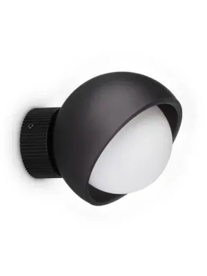 Nejlepší Cena Nástěnné světlo IDEAL LUX Bloom, černá, Ø 12 cm, kov
