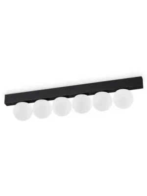 Koupit Online LED stropní svítidlo IDEAL LUX Binomio, černé, délka 44 cm, 6 žárovek