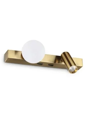 Nástěnné světlo IDEAL LUX Binomio, mosaz, šířka 22 cm, 2 žárovky Přímo Od Výrobce