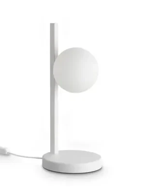 Stolní lampa IDEAL LUX Binomio, bílá, výška 38 cm, kov Výhodná Nabídka