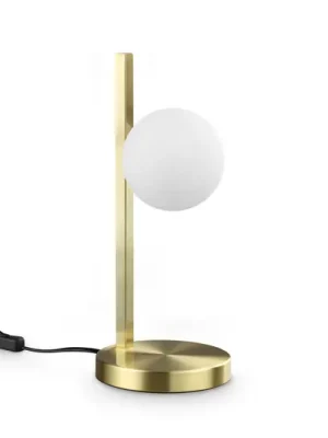 Vysoce Kvalitní Stolní lampa IDEAL LUX Binomio, mosaz, výška 38 cm, kov
