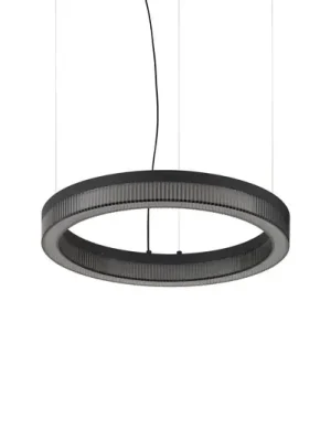 Závěsné světlo IDEAL LUX LED Crown, průměr 40 cm, černá, kov Ihned K Objednání