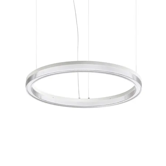 Kup Teď Závěsné světlo IDEAL LUX LED Crown, průměr 60 cm, bílá, kov