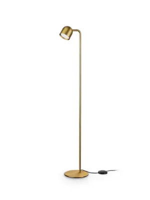 Stojací lampa IDEAL LUX Dodo, mosaz, výška 118 cm, kov, stmívač Akční Nabídka