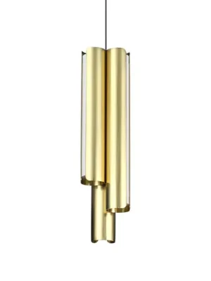 Top Prodej Závěsné světlo IDEAL LUX LED Dorica, mosaz, Ø 9 cm, kovová, 3 žárovky