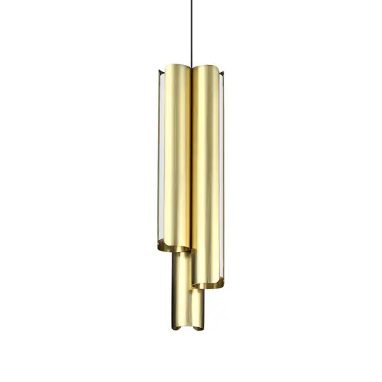 Top Prodej Závěsné světlo IDEAL LUX LED Dorica, mosaz, Ø 9 cm, kovová, 3 žárovky