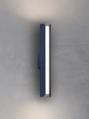 Nástěnné světlo IDEAL LUX Dorica, modrá, výška 30 cm, kov Přímo Od Výrobce