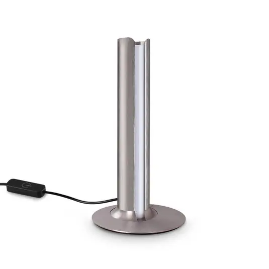 Akce LED stolní lampa IDEAL LUX Dorica, bronzová, výška 25 cm