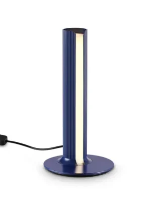 LED stolní lampa IDEAL LUX Dorica, modrá, výška 25 cm Koupit Online