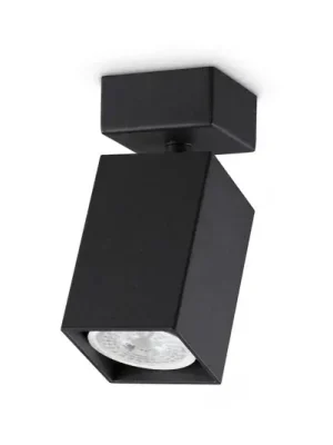 Stropní bodové světlo IDEAL LUX Dynamite Square, černé, délka 5,7 cm Ověřený