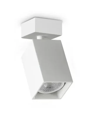 Stropní bodové světlo IDEAL LUX Dynamite Square, bílé, délka 5,7 cm Levný