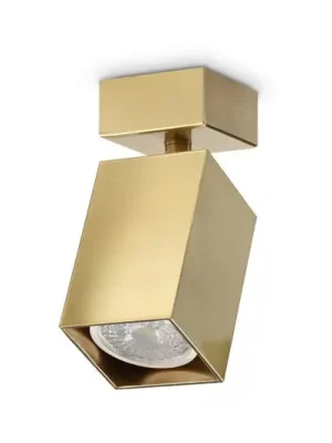 Stropní bodové světlo IDEAL LUX Dynamite Square, mosaz, délka 5,7 cm Super Cena